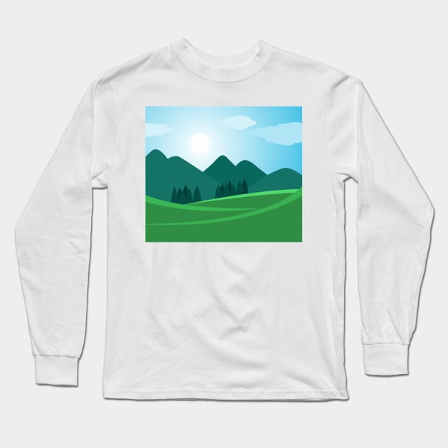 Summer hills Long Sleeve T-Shirt by TheLouisa